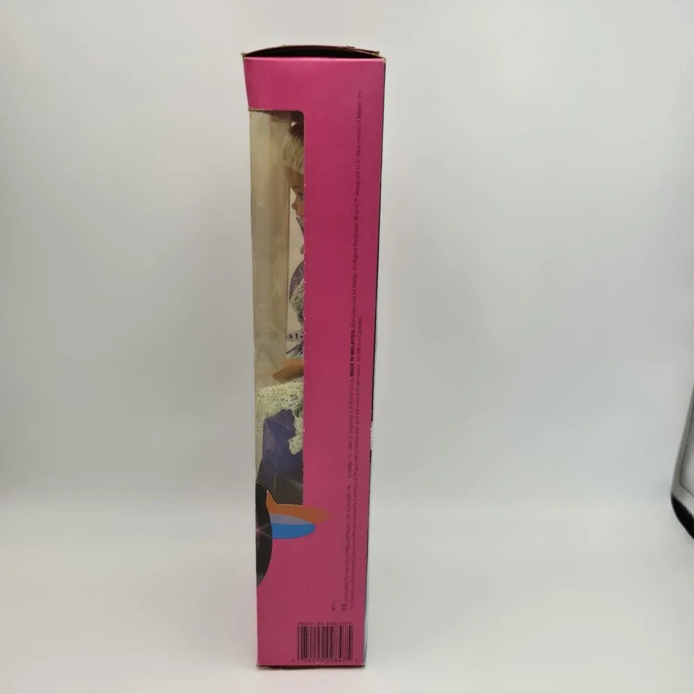 Vtg Mattel Ice Capades Barbie 1990 Doll Practice Suit Show Skirt  Ring Box